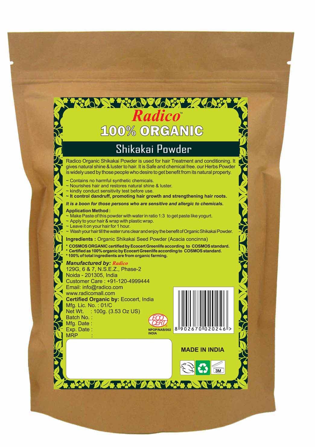 Radico Organic Shikakai Powder Treatment