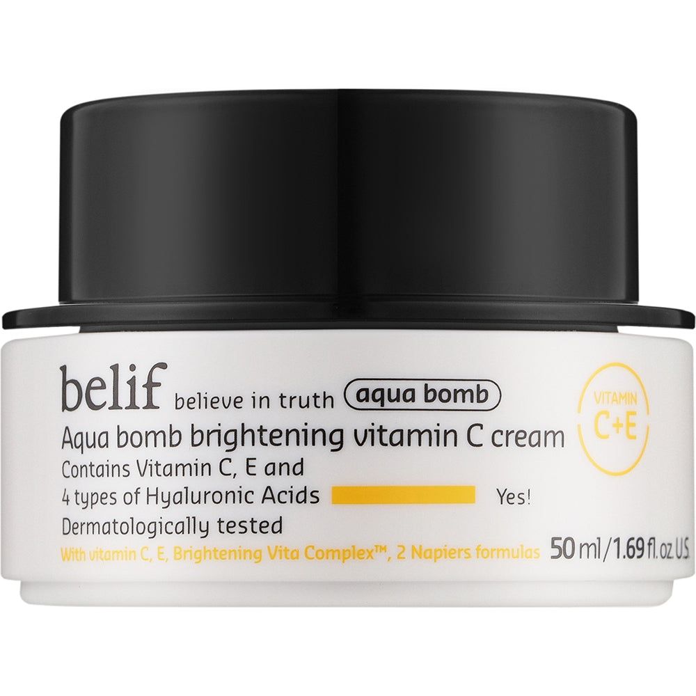 Belif Aqua Bomb Brightening Vitamin C – Gesichtscreme mit und Hyaluronsäure 50 ml Tagescreme