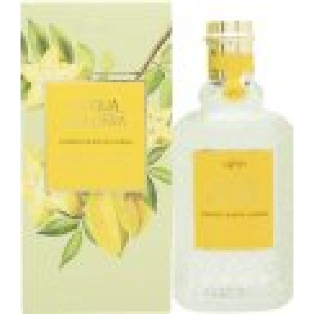 Acqua Colonia Starfruit & White Flowers Flakon neben der passenden Verpackung mit Sternfrucht-Motiv.