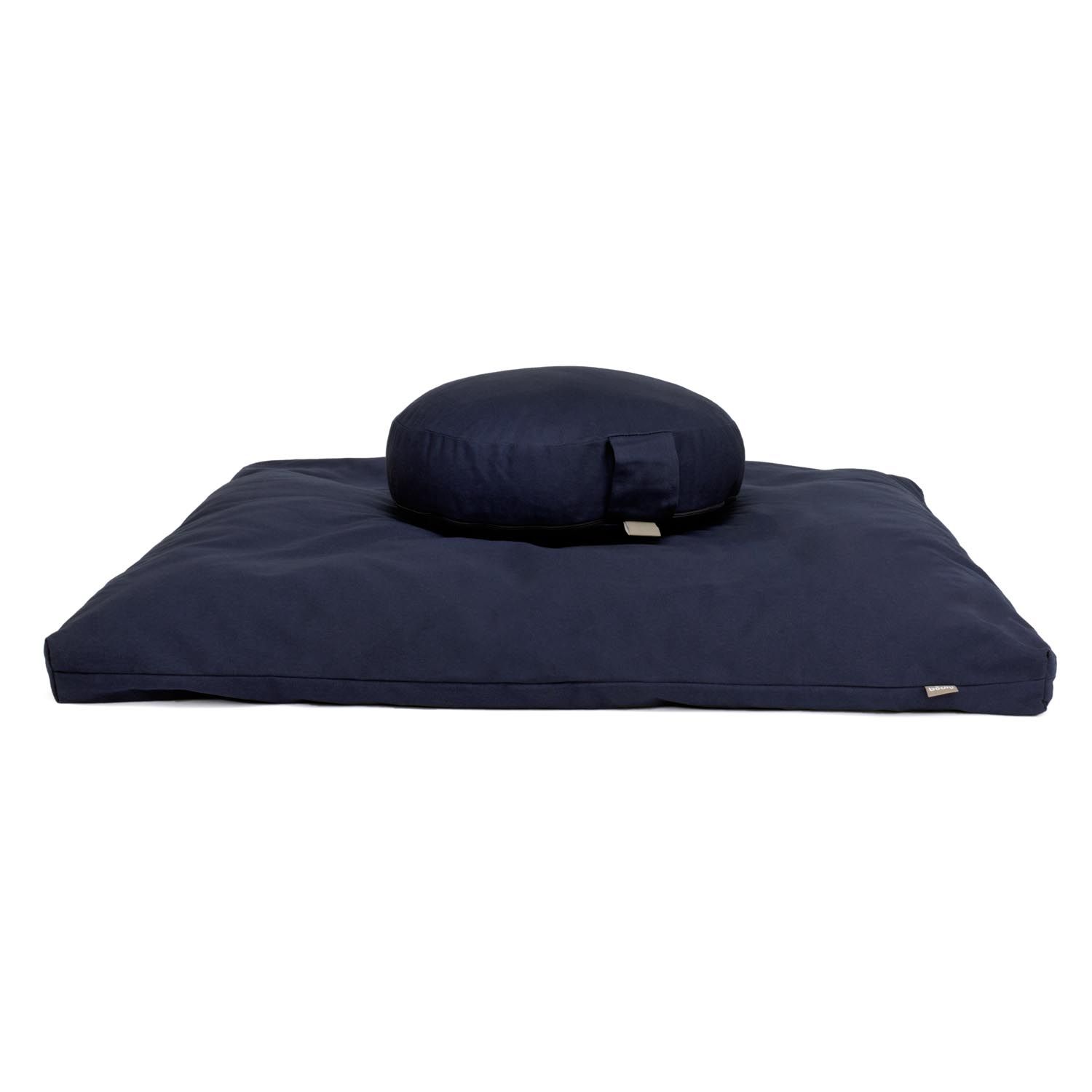Medi-Set ECO: Meditationskissen Rondo + Zabuton, dunkelblau
