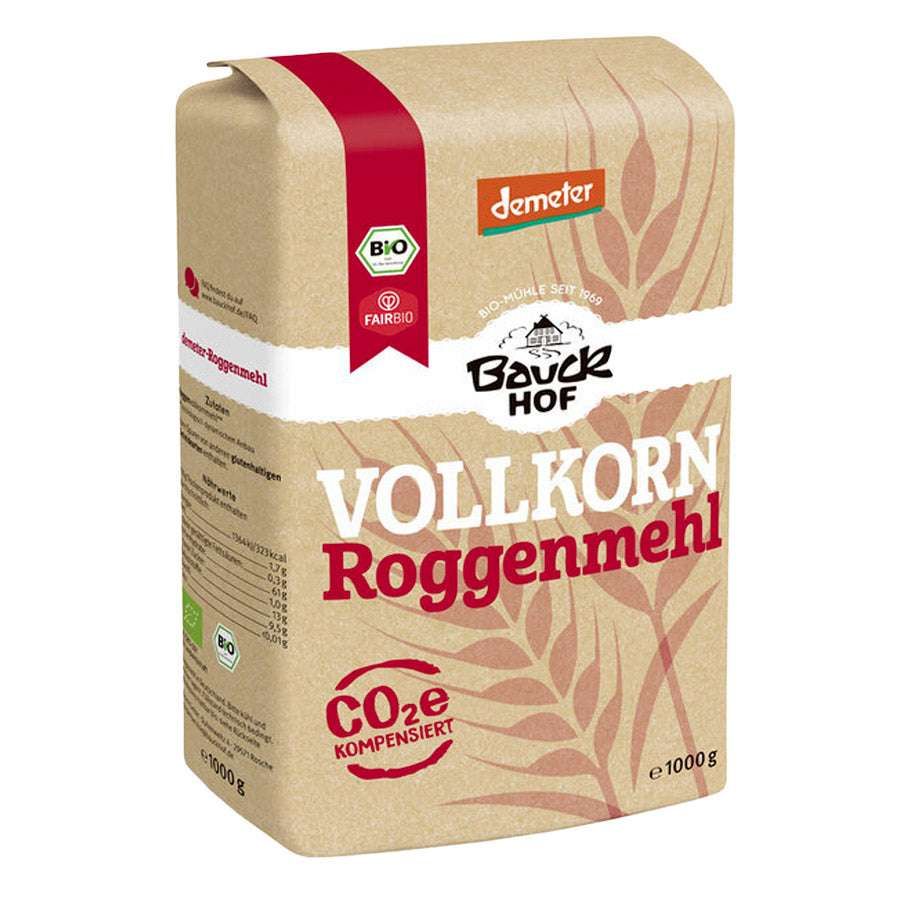 Bauck Mühle Roggenmehl Vollkorn demeter Bio