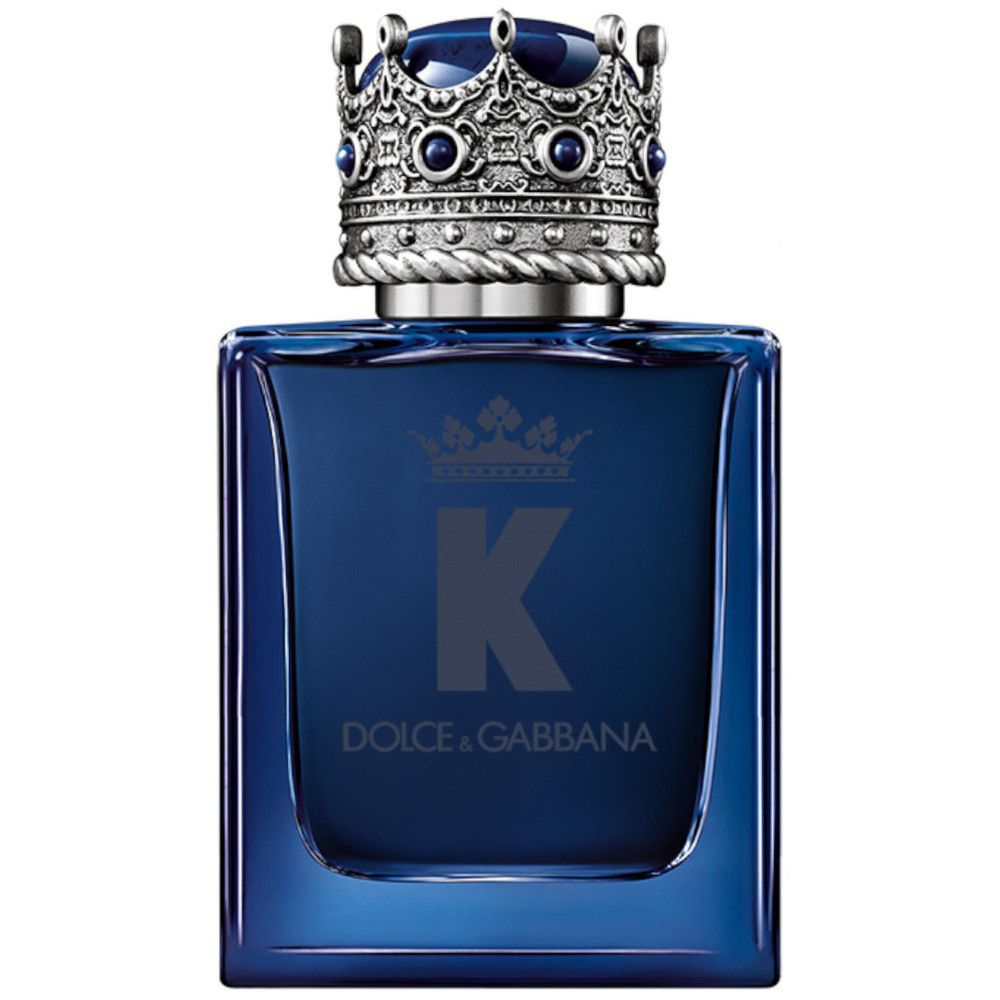 Dolce & Gabbana K Eau de Parfum Intense Flakon mit königlicher Krone.