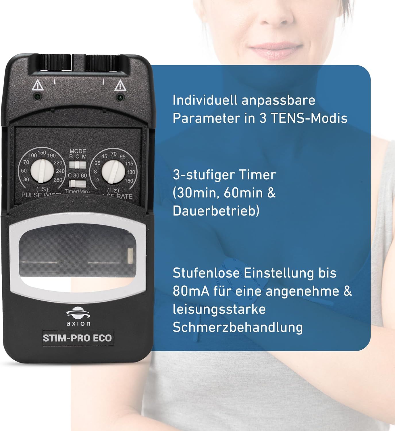 axion Stim-Pro ECO TENS-Gerät zur Schmerztherapie 1 St Gerät