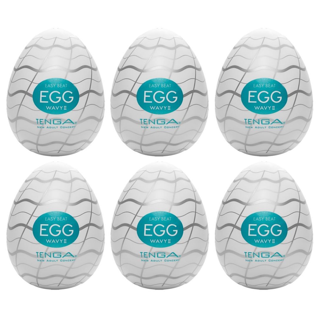 Tenga Ei Masturbator 'Egg Wavy II“ mit Wellen-Stimulationsstruktur
