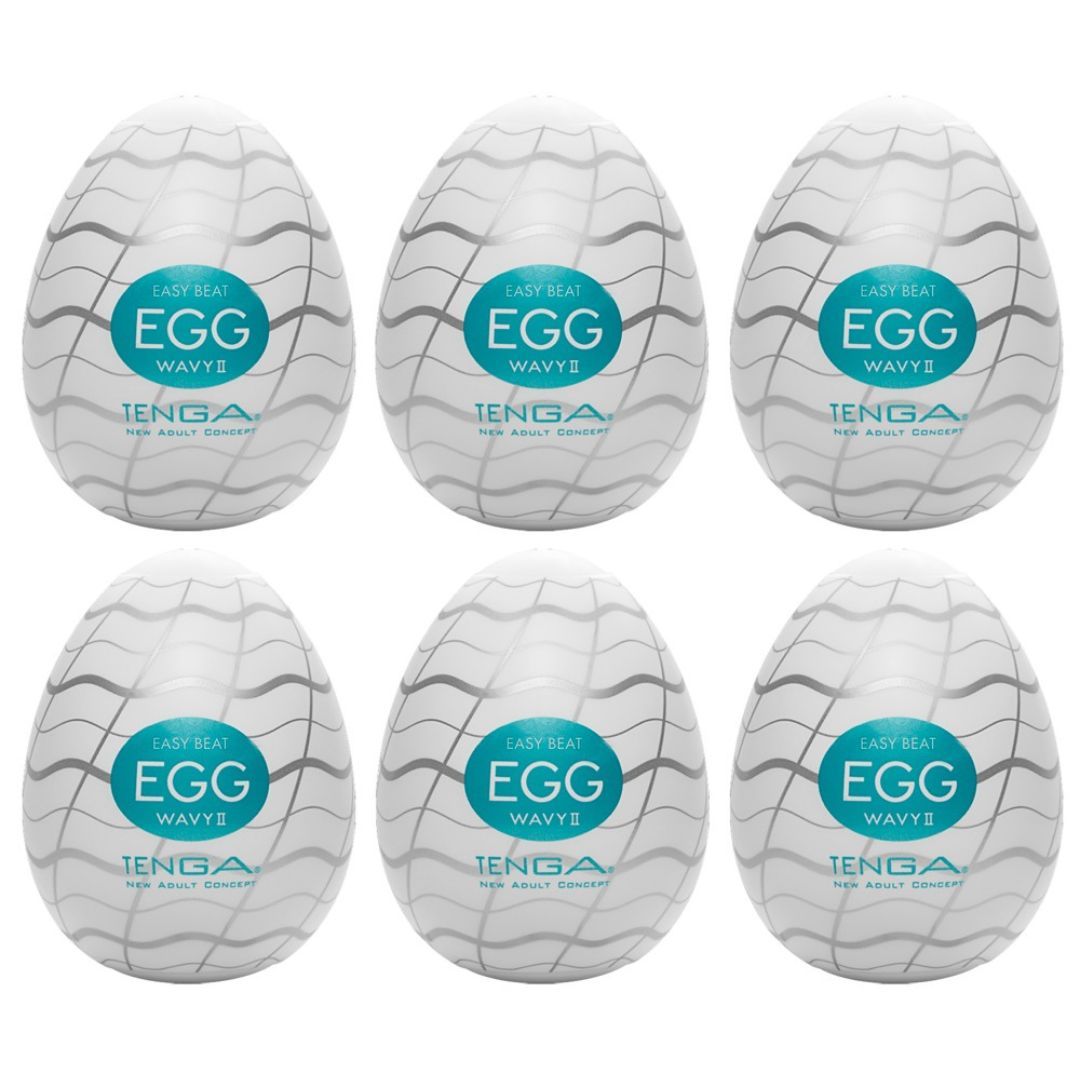 Tenga Ei Masturbator „Egg Wavy II“ mit Wellen-Stimulationsstruktur
