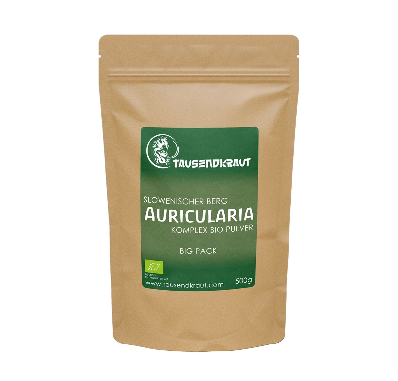 Tausendkraut Auricularia Vitalpilz Pulver BIO (Judasohr)