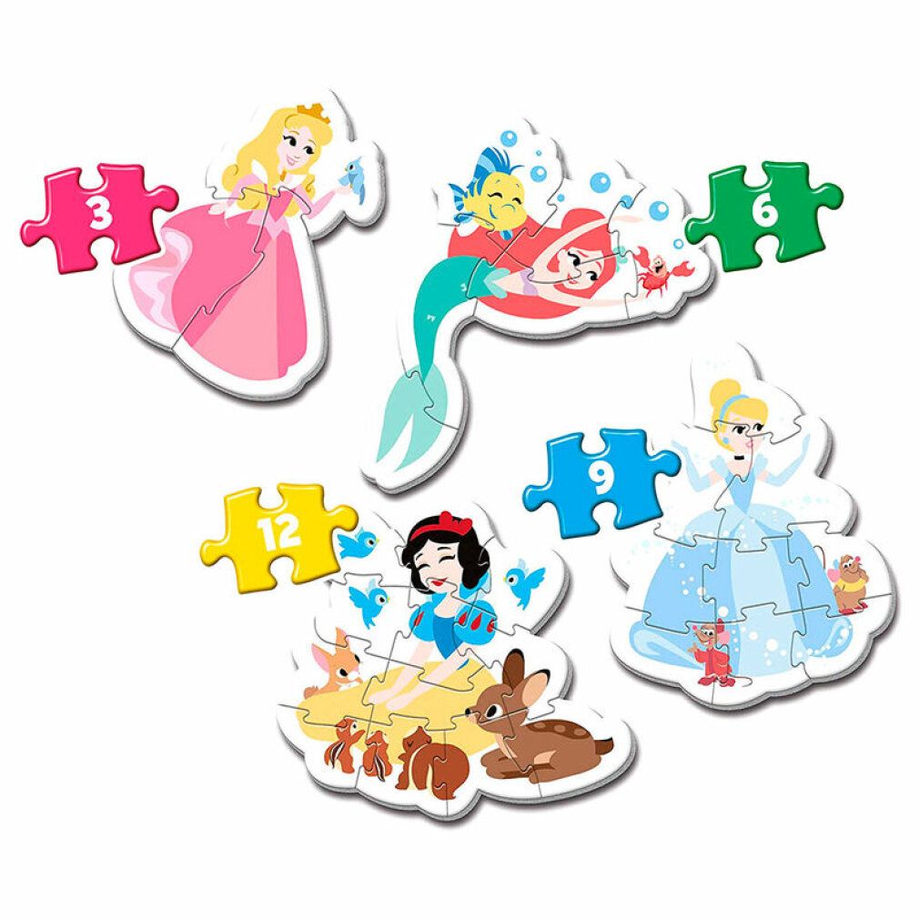 Disney Prinzessin Mein erstes Puzzle 3-6-9-12tlg.