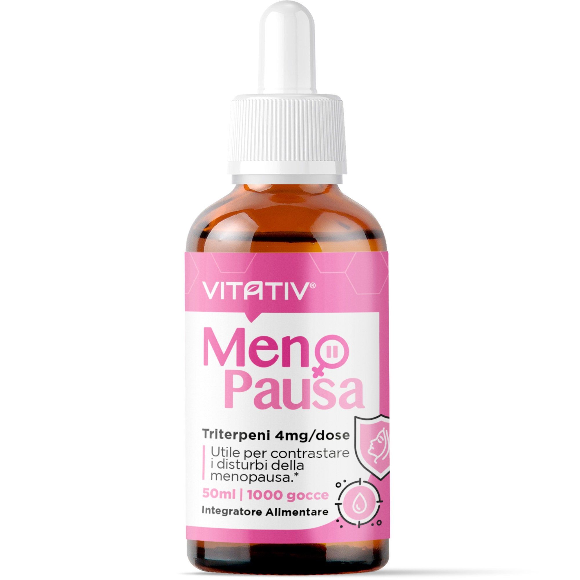 VITATIV Menopausa Donna in Gocce, Cimicifuga Titolata 0,8% Triterpeni, Salvia, Melissa e Tiglio