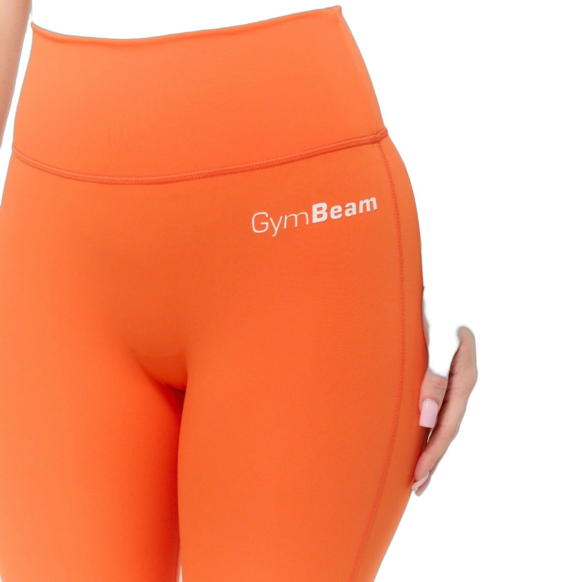 GymBeam Leggings Damen High-Waist lange Hose ohne Taschen in Orange