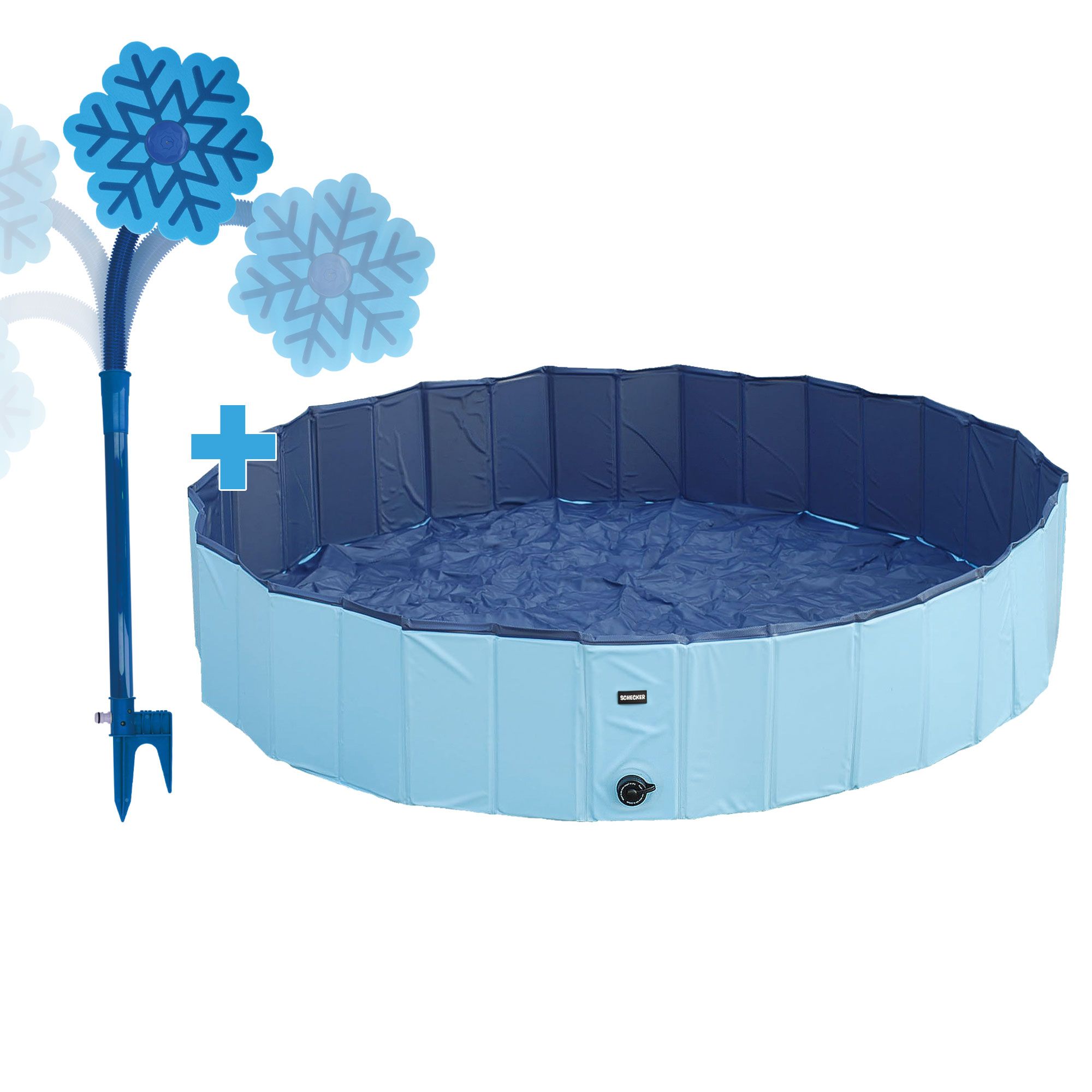 Doggy-Pool und Wassersprüher Coolpets - Hunde Pool