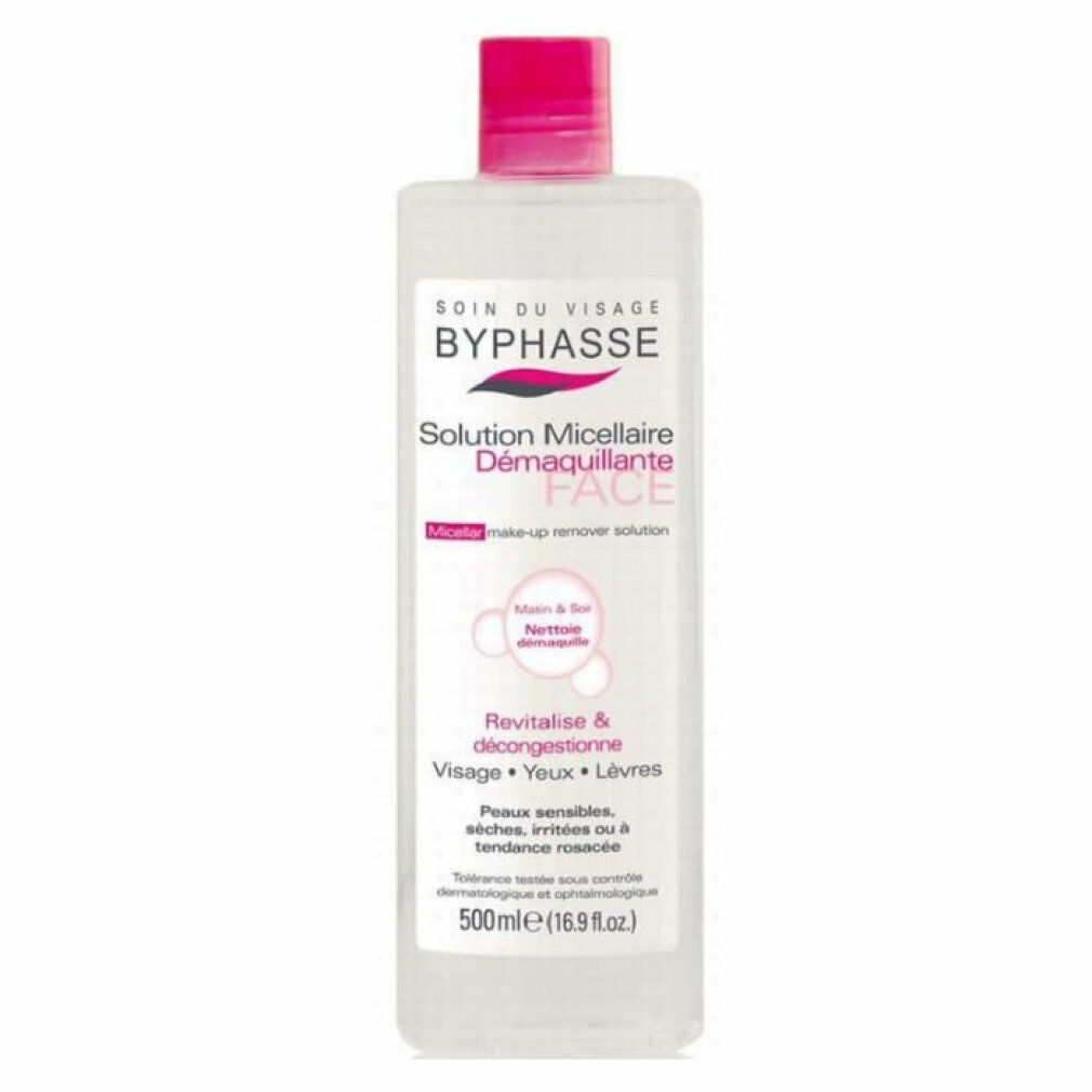 Byphasse Micellar Make-up Remover Solution Face, 500ml Flasche.