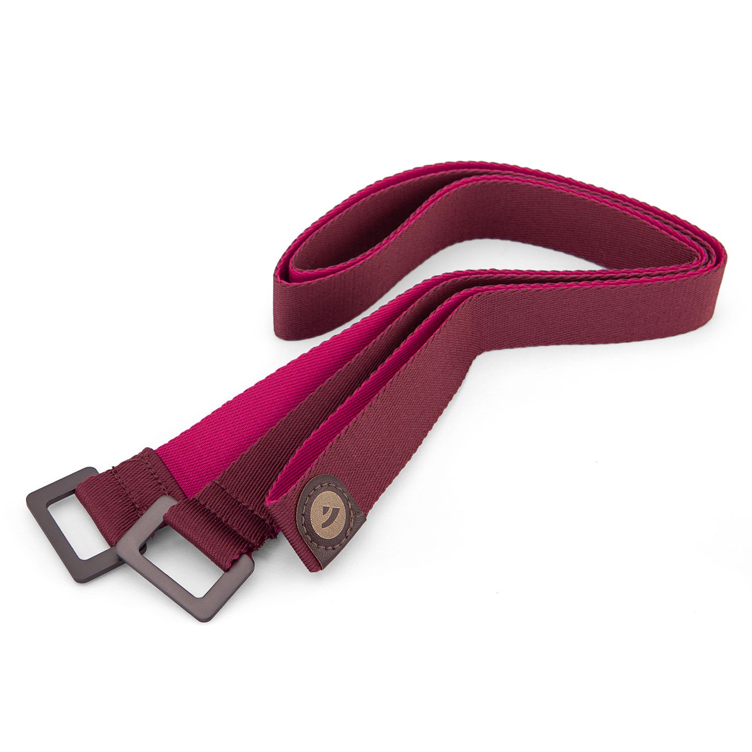 bodhi Zweifarbiger Yogamatten-Tragegurt, aubergine/berry