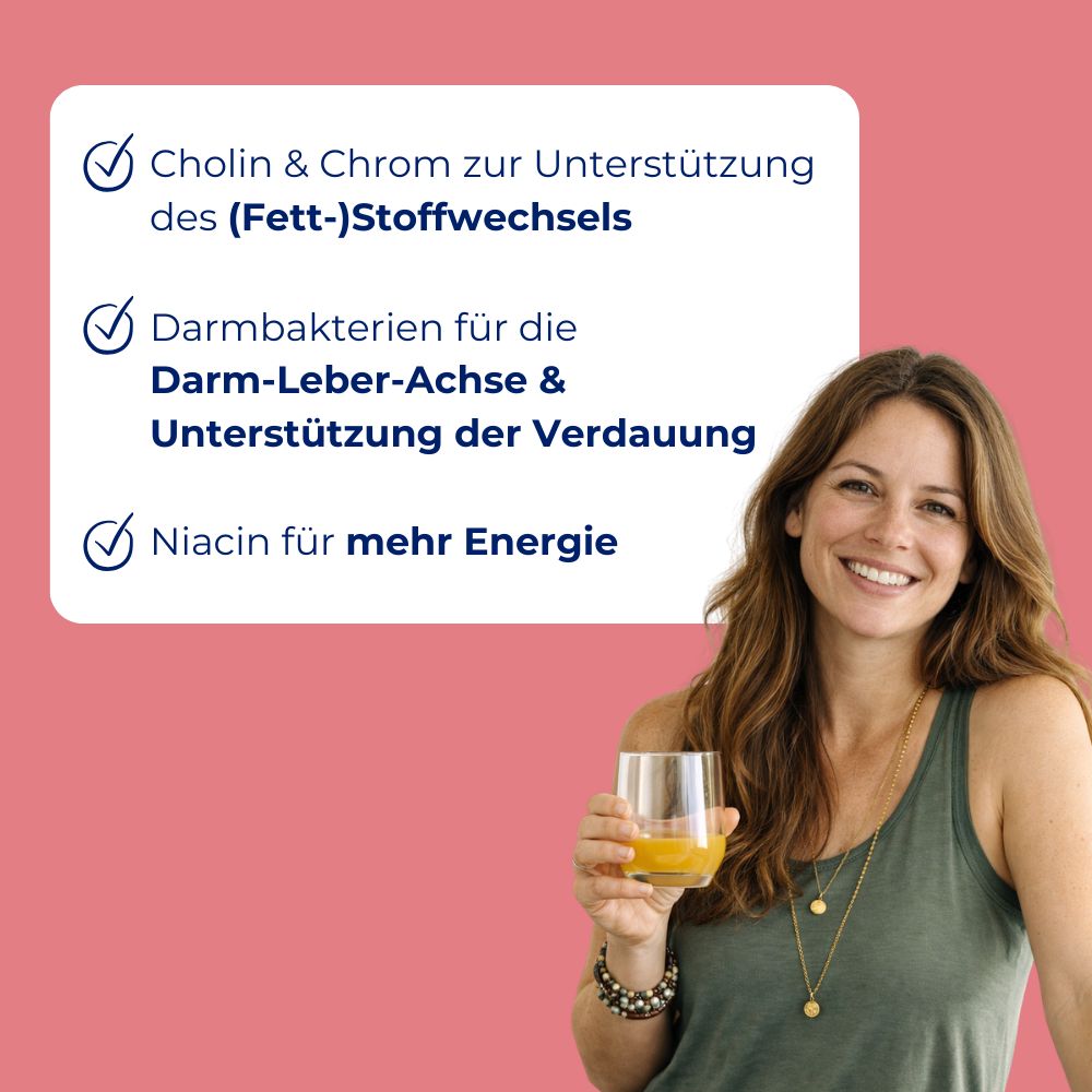 MedibiotiX Lipo - Aktiver Stoffwechsel & gute Verdauung - Mit Darmbakterien für die Darm-Leber-Achse