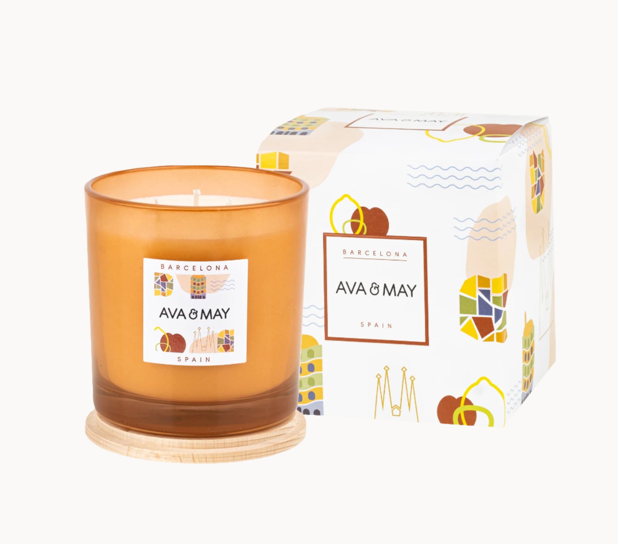 AVA & MAY Barcelona Große Duftkerze