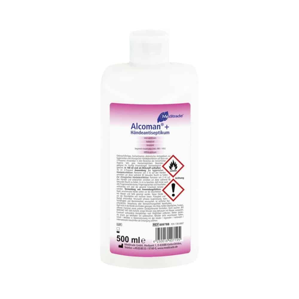 Meditrade Alcoman® plus Händedesinfektionsmittel 0,5 l Desinfektionslösung