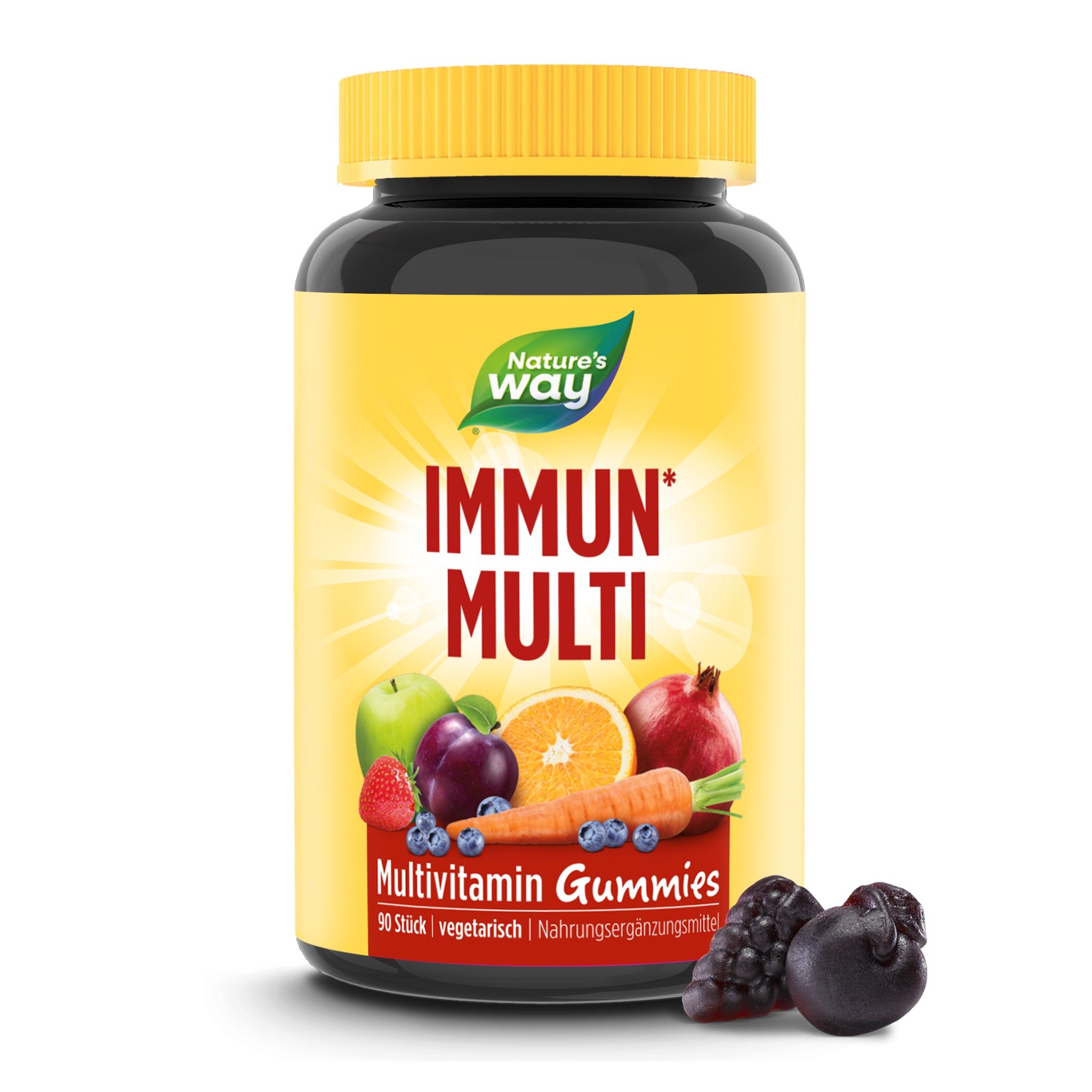 Nature's Way Immun Multivitamin Gummies - Mit Vitamin A, C, D & Zink fürs Immunsystem