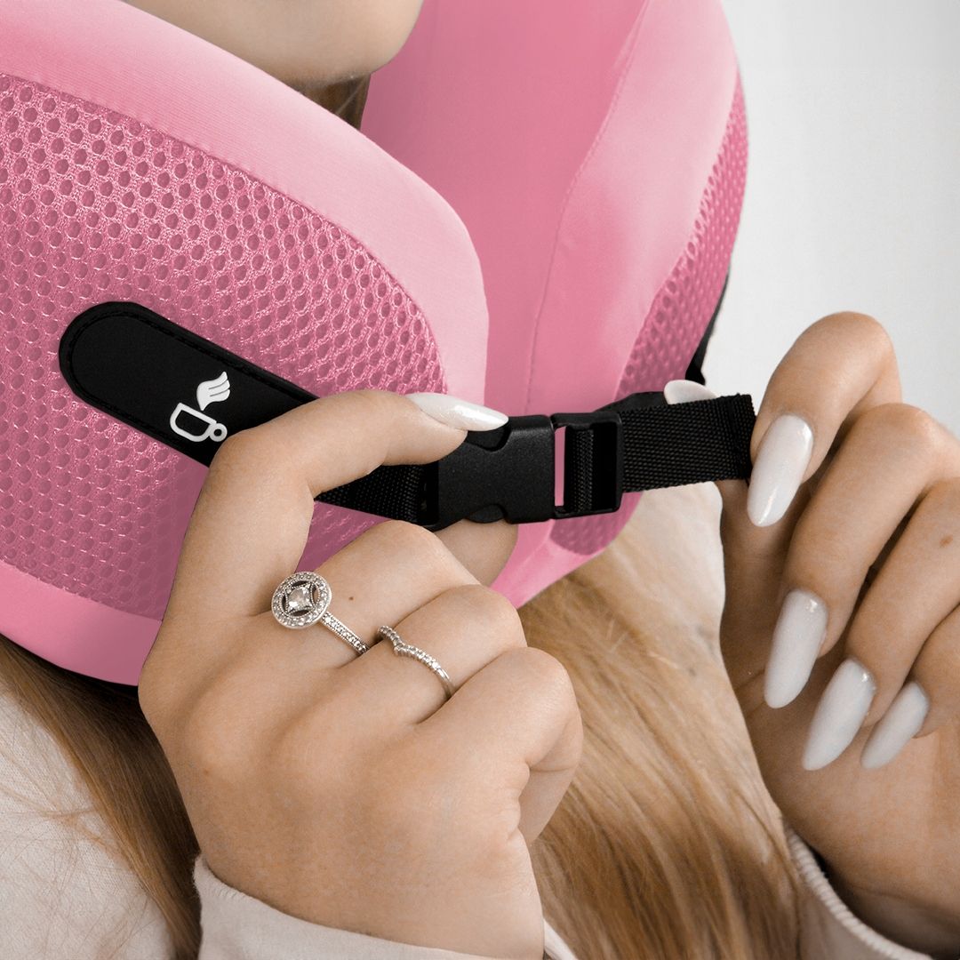 Medi Sleep Reisekissen aus Memory-Schaum rosa
