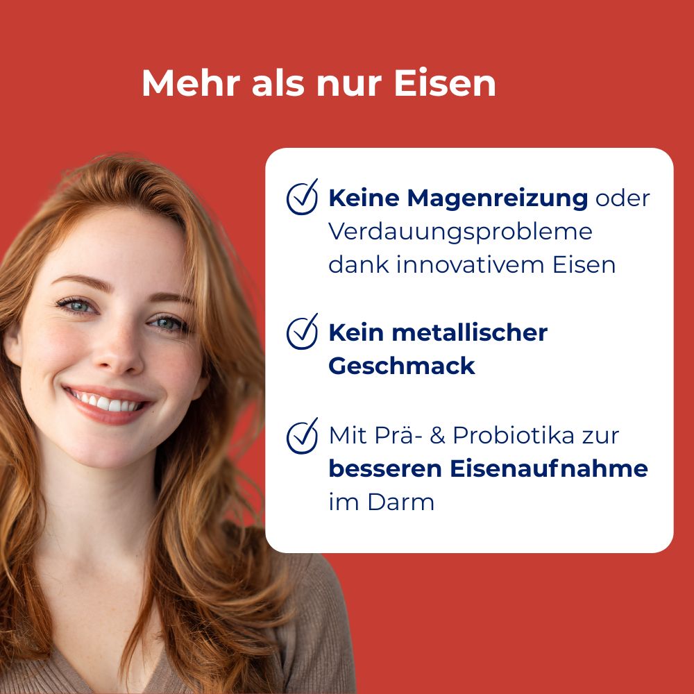 MedibiotiX Eisen Pro - Bessere Eisen-Aufnahme, gute Verträglichkeit & kein metallischer Geschmack