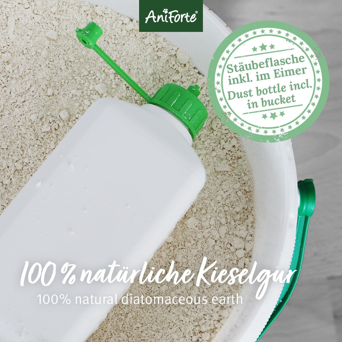 AniForte Milben-STOP Kieselgur inkl. Stäuberflasche