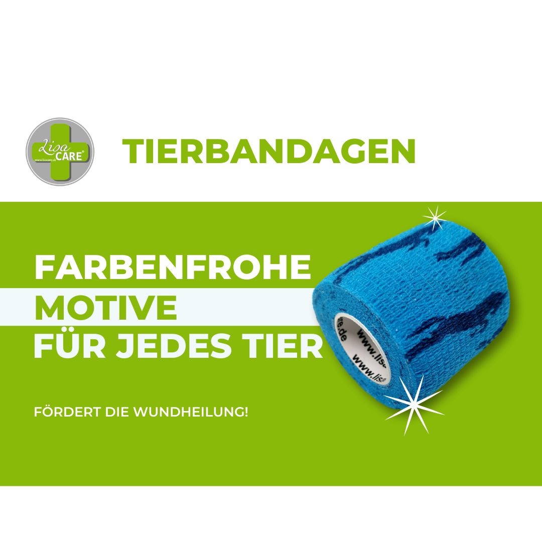 LisaCare Pfotenpflaster 5cmx4,5m - Tierbandagen 3 St Bandage(s)