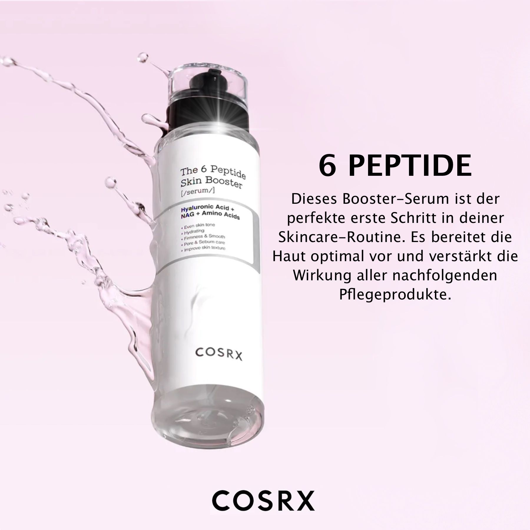 COSRX The 6 Peptide Skin Booster Gesichtsserum mit Hyaluronsäure