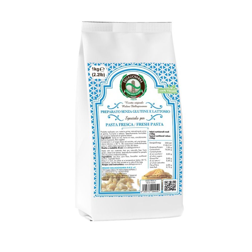 Preparato per Pasta Fresca Senza Glutine e Senza Lattosio - Molino Dallagiovanna