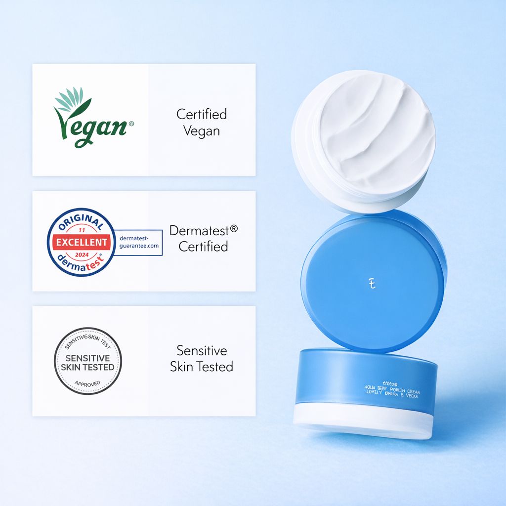 TITTO Aqua Deep Poring Cream Intensive Feuchtigkeitscreme mit Alpa 6+ & Aquaporin-Technologie