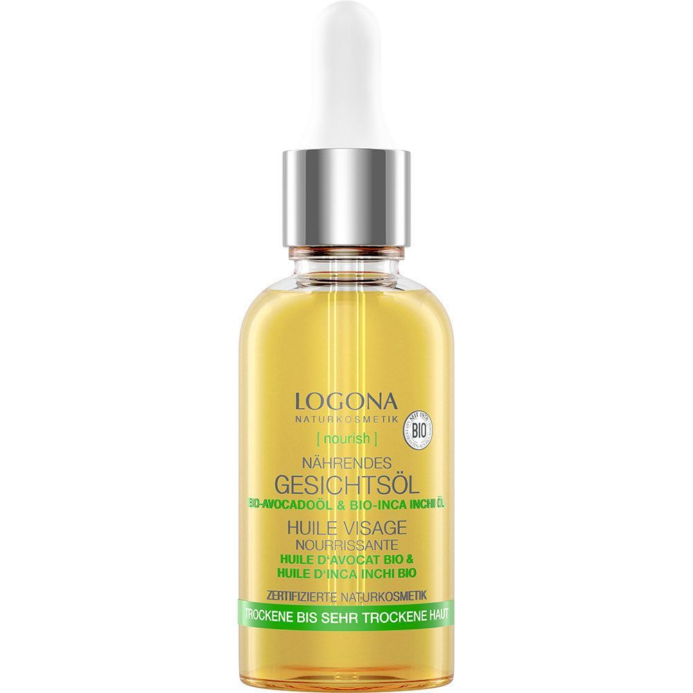 Logona Nourish nährendes Gesichtsöl Bio-Avocado 30 ml Flaschen