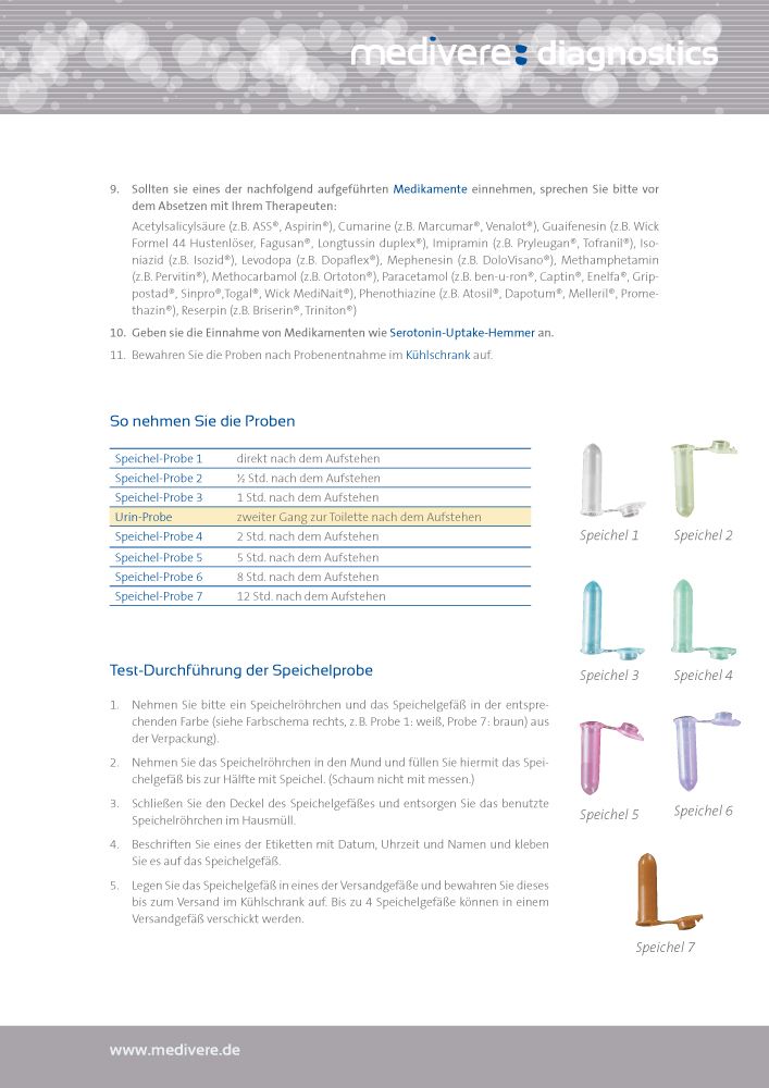 medivere diagnostics Stress & Erschöpfung Plus Test