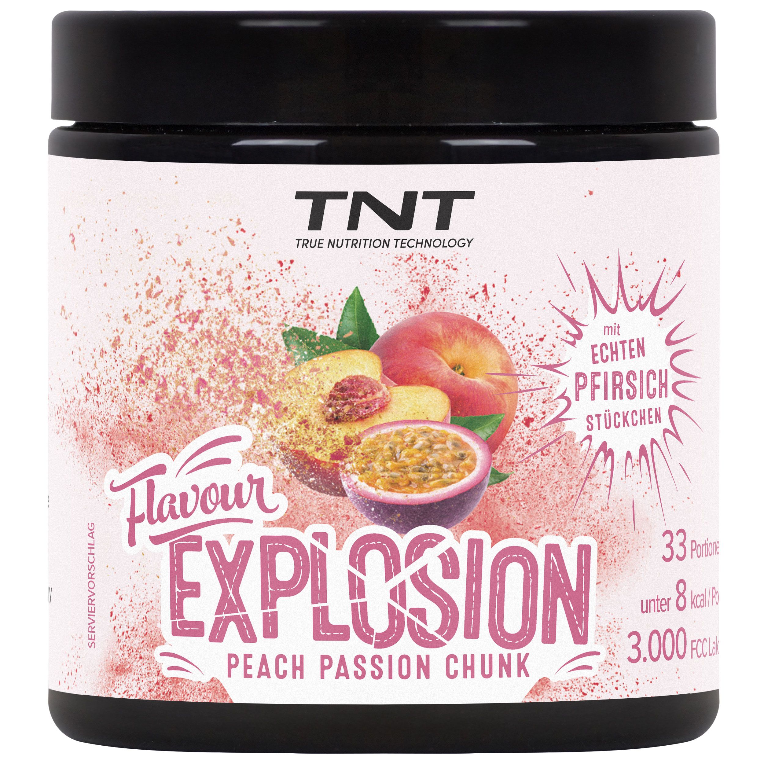 TNT Flavour Explosion - Geschmackspulver (Peach-Passion-Chunk) 0,1 kg Pulver