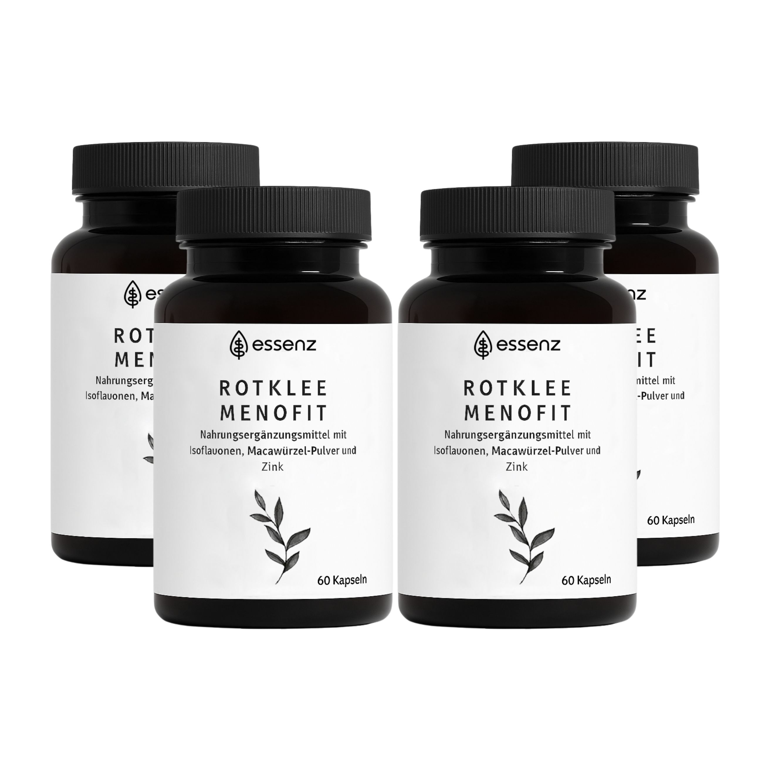 Essenz Rotklee MenoFit Kapseln – Mit Rotklee-Extrakt & Maca-Wurzel-Pulver für Frauen 4x60 St