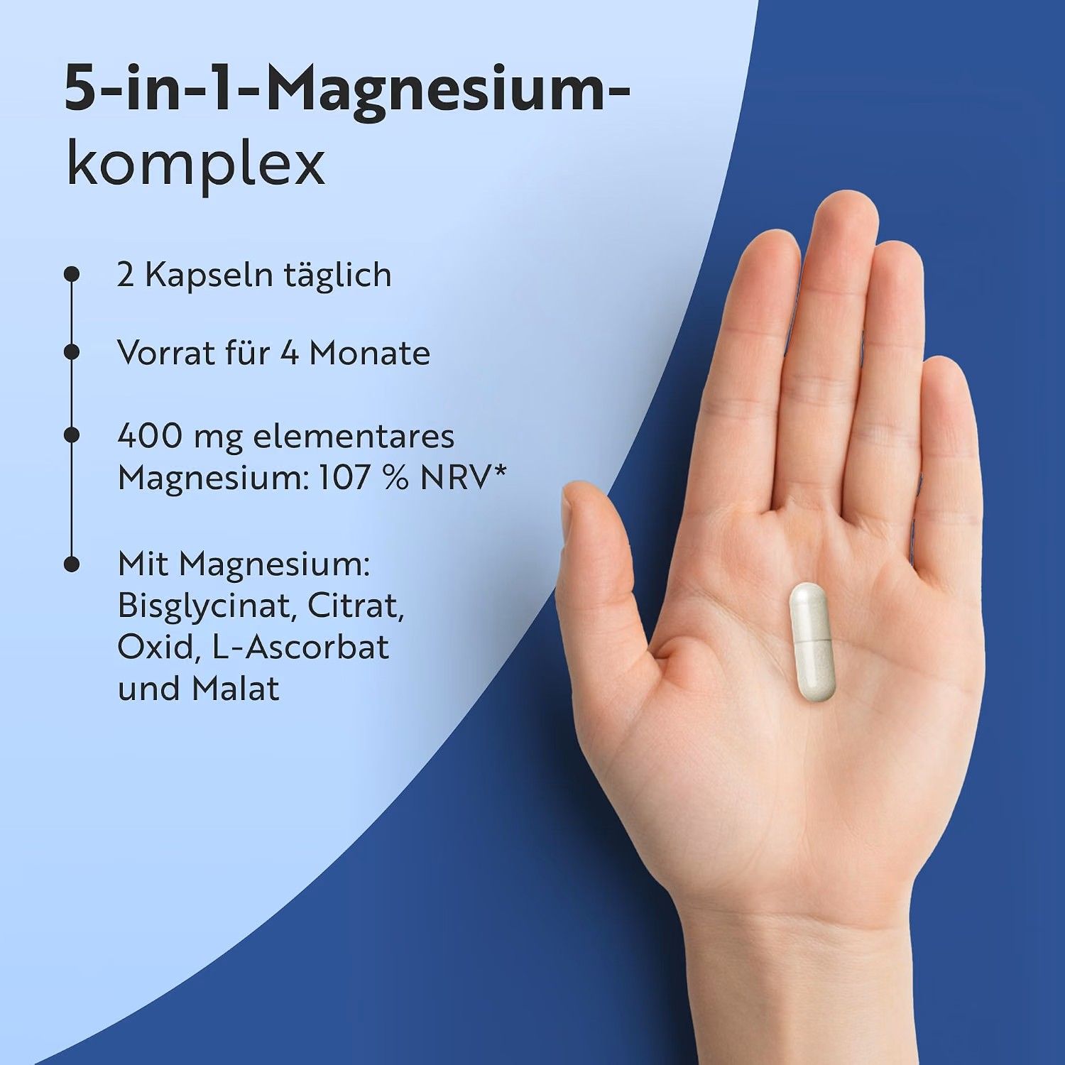 Nutravita Magnesium-Komplex aus fünf Formen