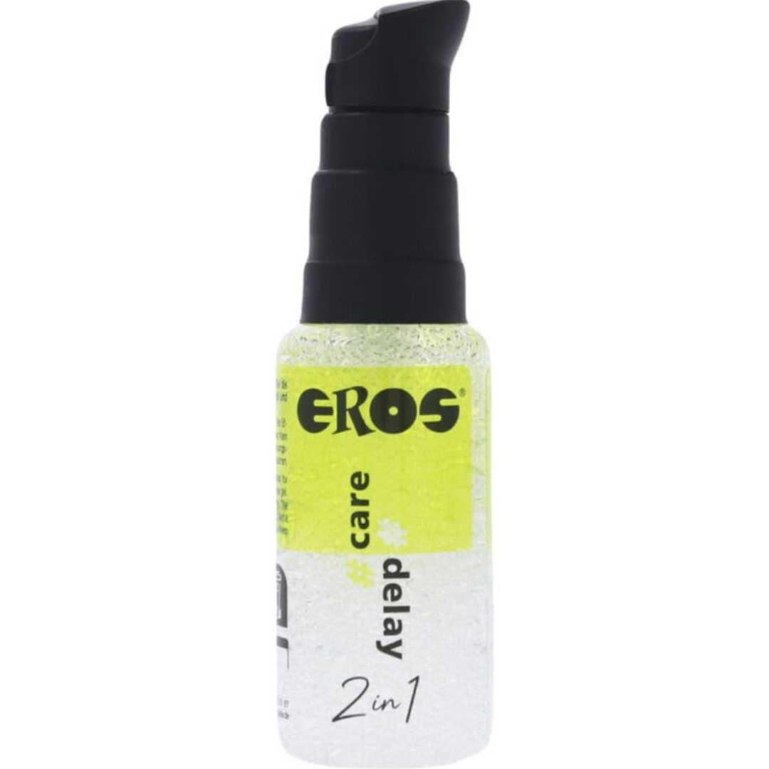 2in1 Wasserbasiertes Intimgel 'Care & delay', Eros-Art