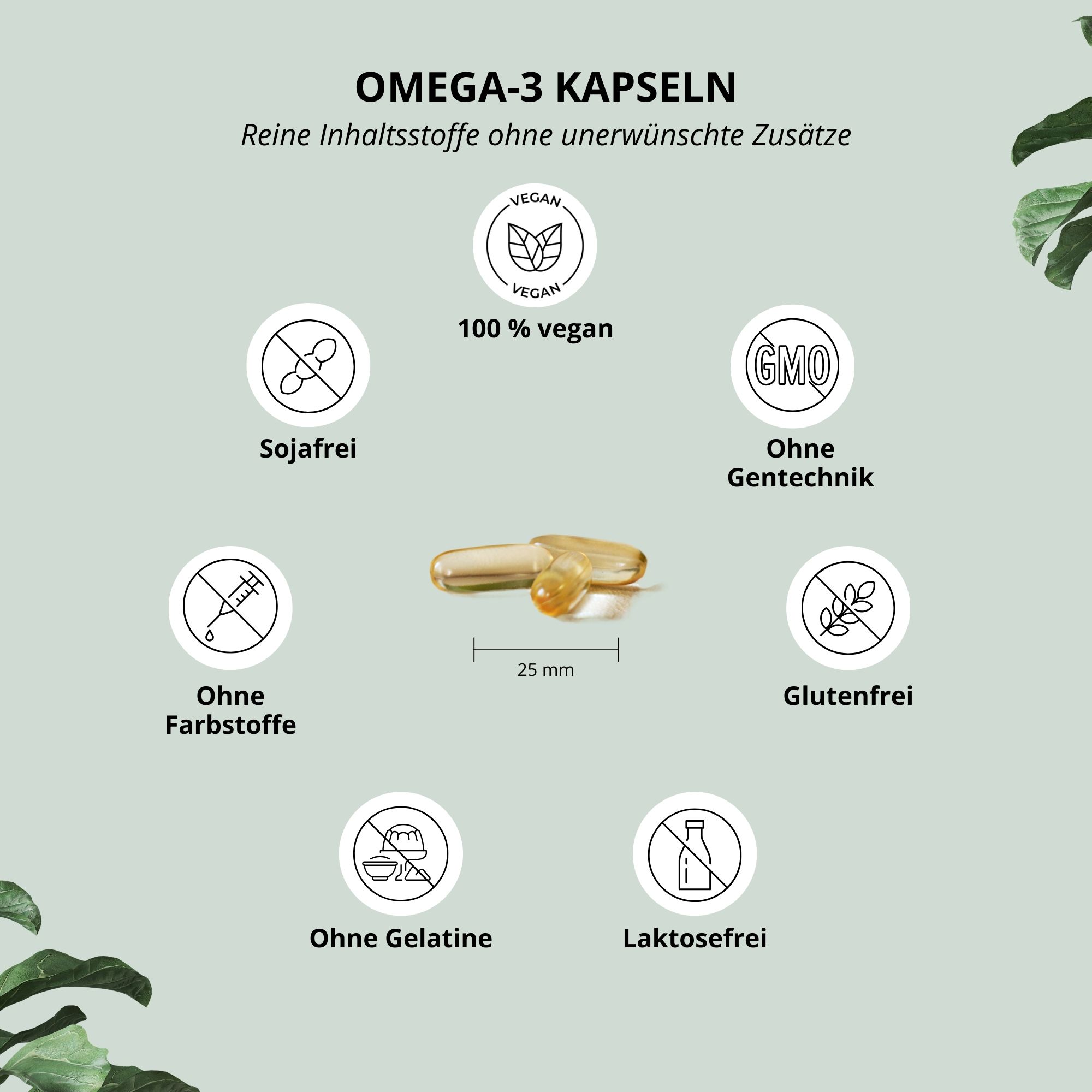 Nutri+ Omega 3 Vegan 120 Kapseln Algenöl St