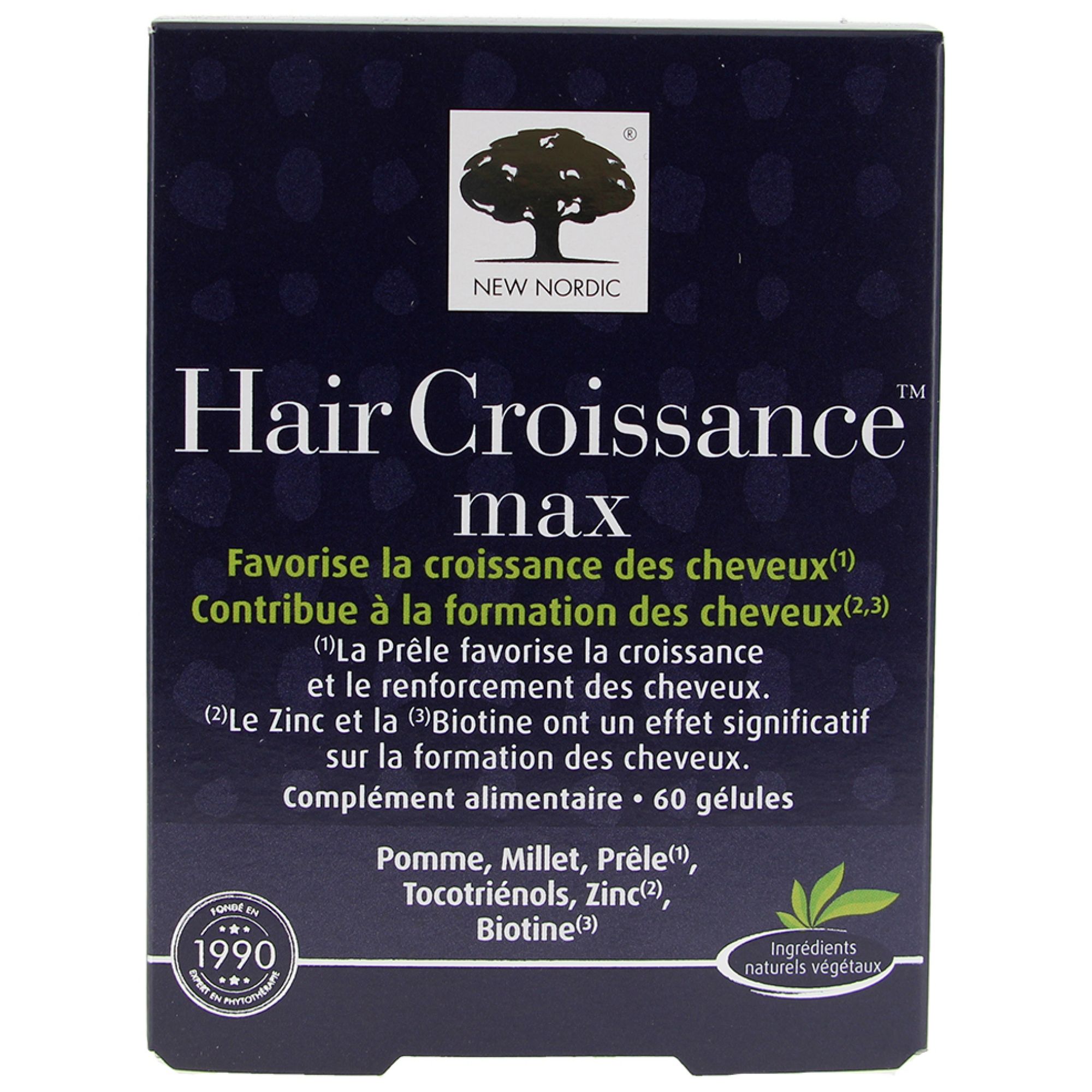 New Nordic Hair Wachstum Max 60 Kapseln 8,7x4,2x11,5 cm