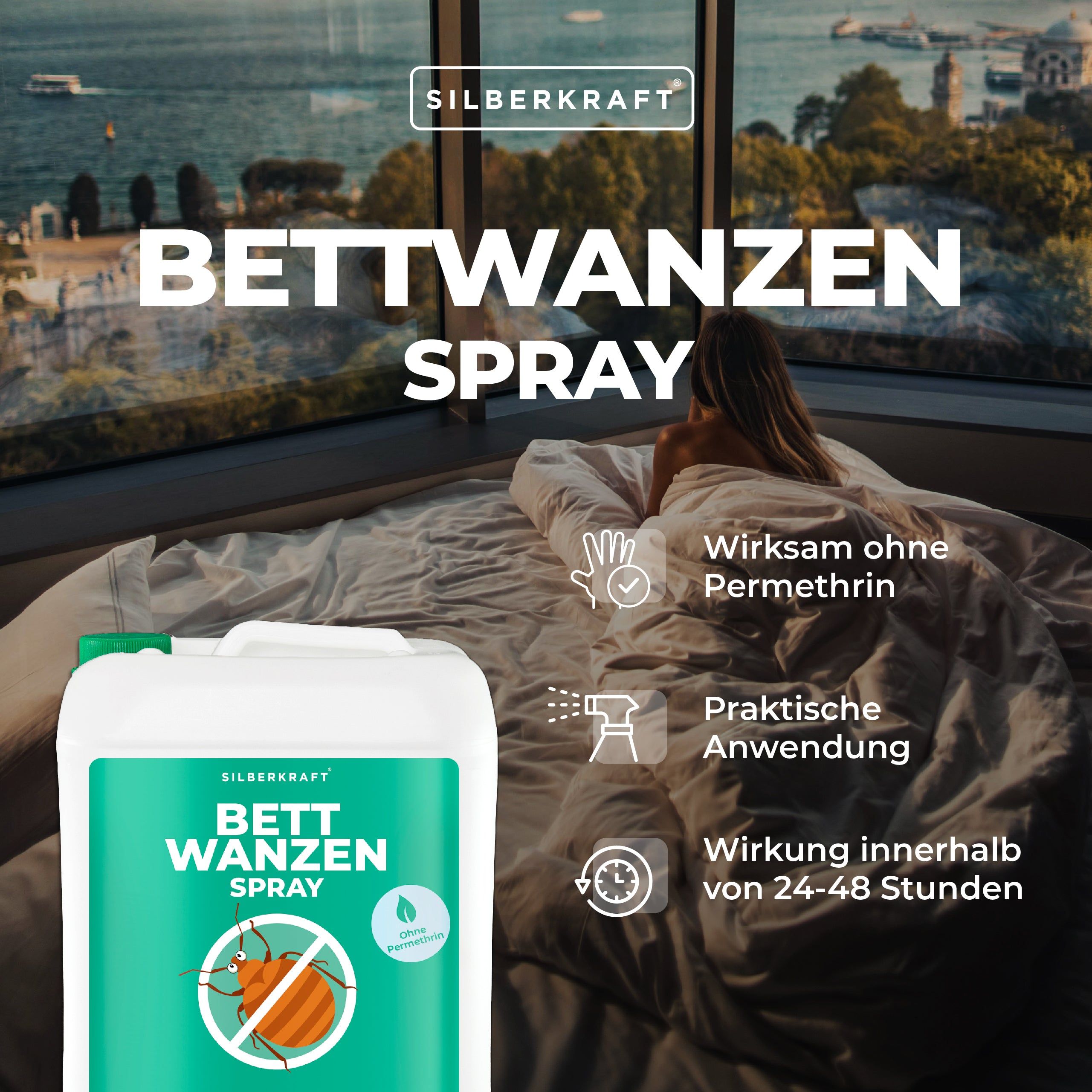 Silberkraft Anti Bettwanzen Spray 2000 ml