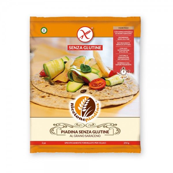 Piadina Senza Glutine Fuori Frigo al Grano Saraceno  (2x125g) - Riccione Piadina