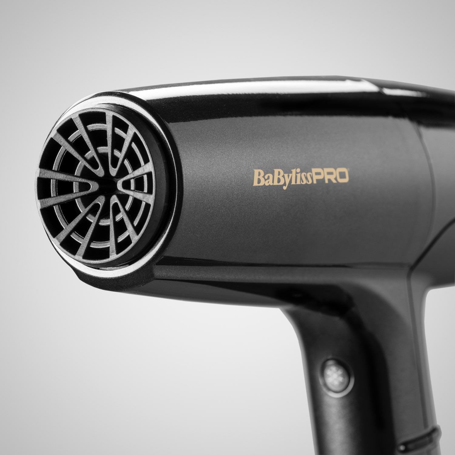 BaBylissPRO Falco Haartrockner Digital Highspeed Grau/Gold BAB8550E