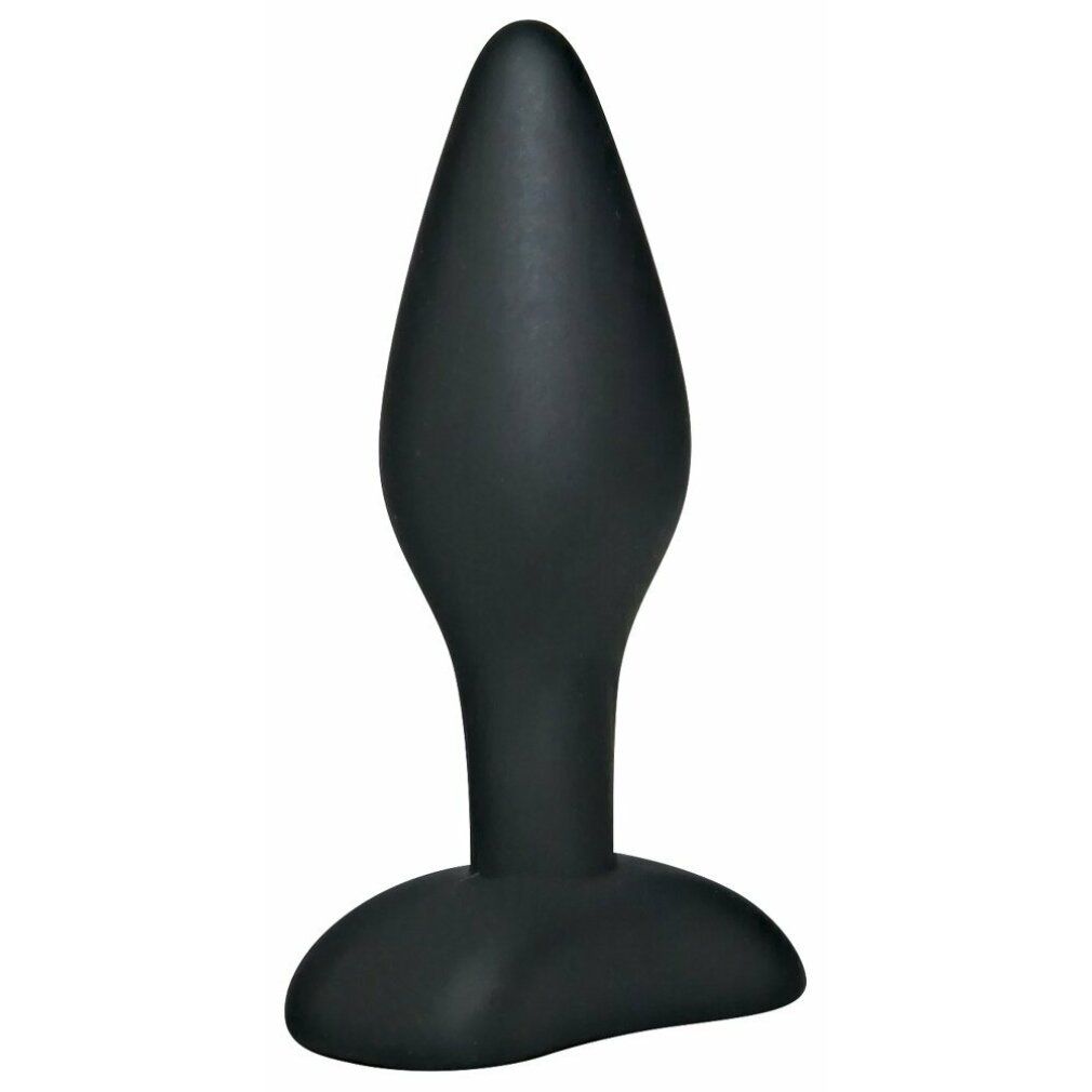 Black Velvets Analplug mit Standfuß, schmaler Spitze und verbreitertem Schaft