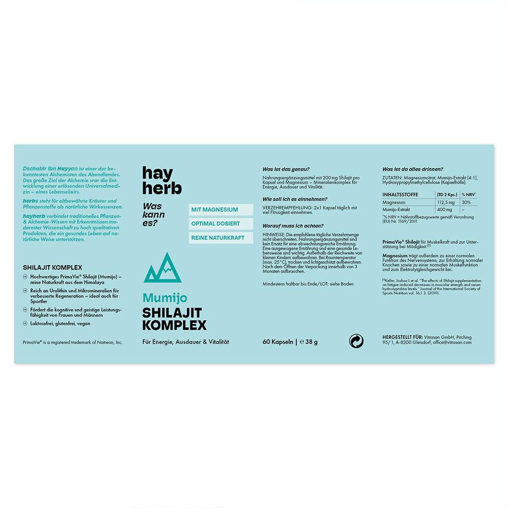 hay herb Shilajit Kapseln
