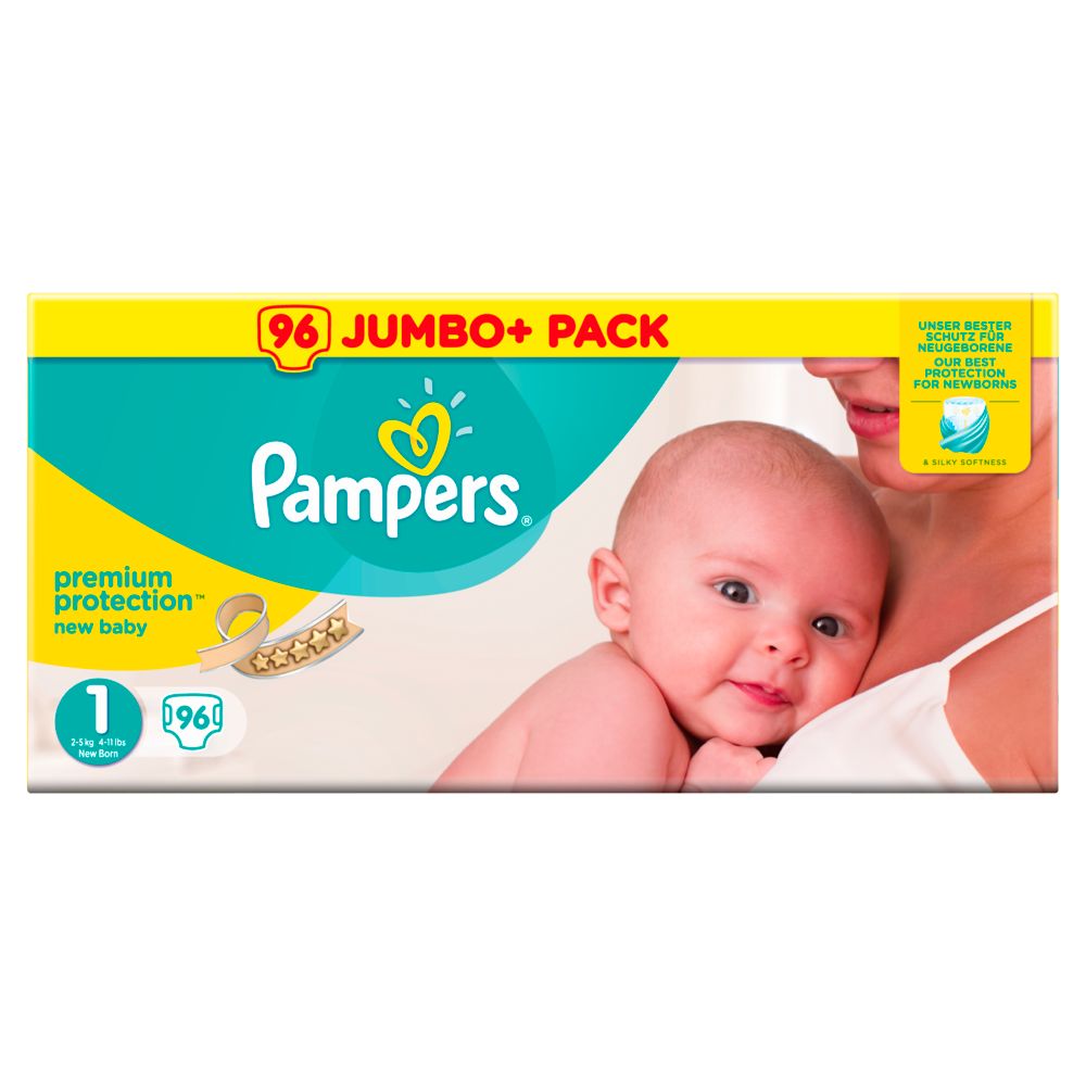 Pampers - HalbmonatsBox "Premium Protection New Baby" Gr.1 Newborn, 2-5kg