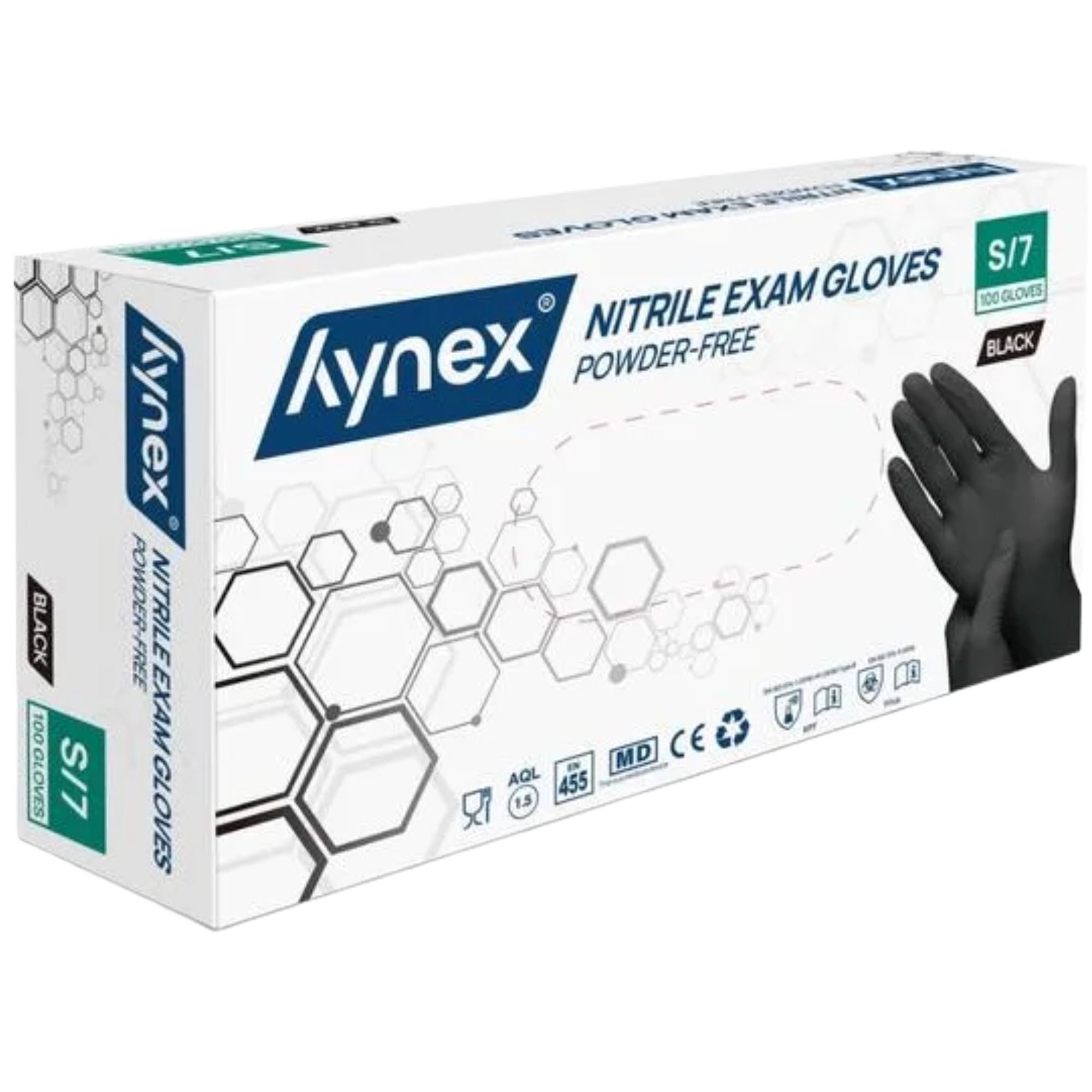 Hynex Nitrilhandschuhe schwarz 3,5g puderfrei Einweghandschuhe
