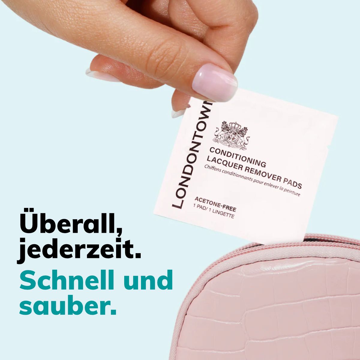 LONDONTOWN kur Pflegende Nagellackentferner-Tampons