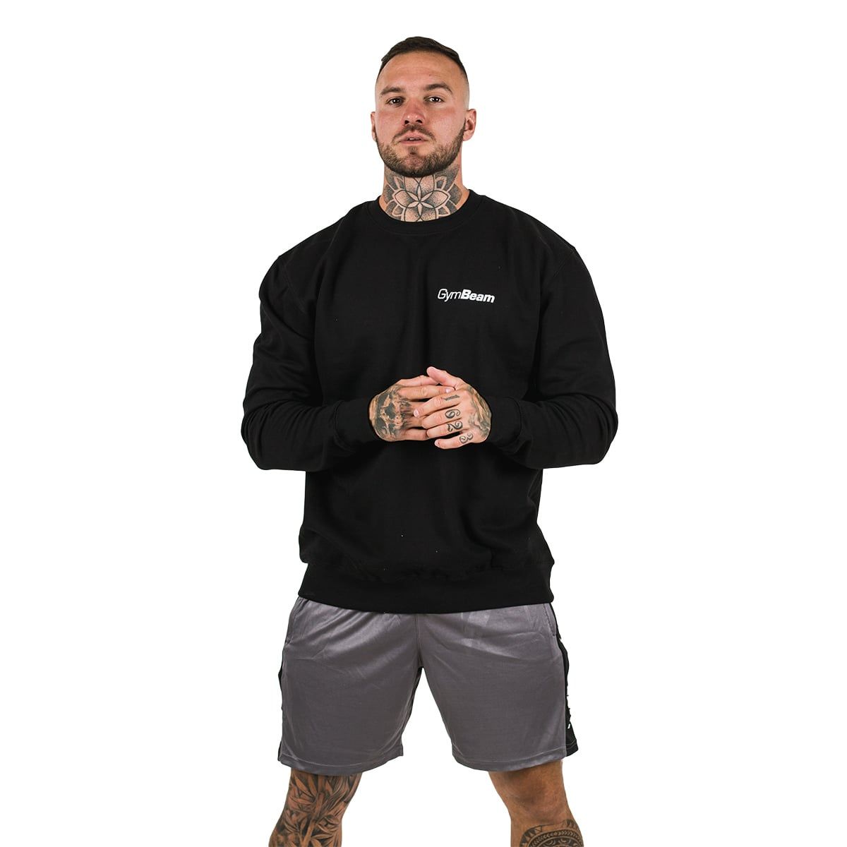GymBeam Herren Sweatshirt PRO mit lockerem Schnitt in Schwarz