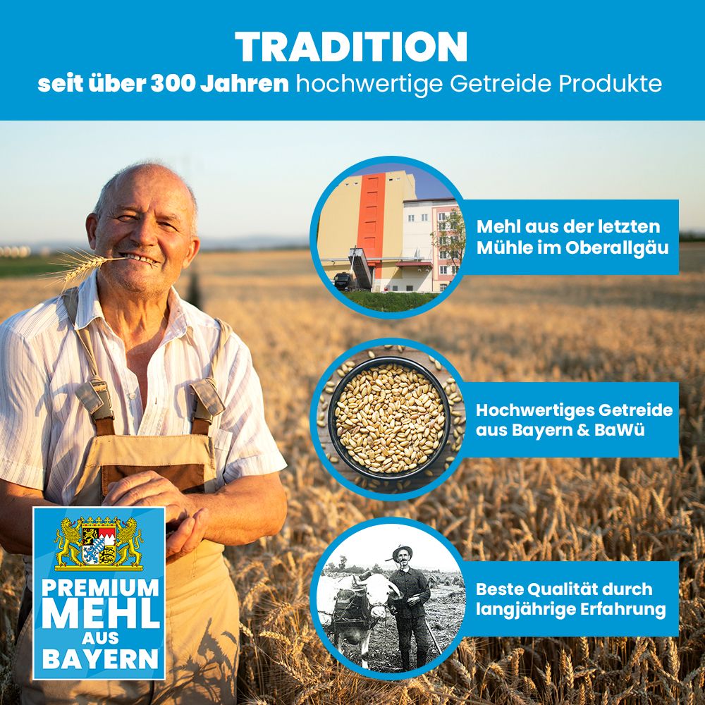 SANUUS® Bio Weizenmehl 550 aus dem Allgäu