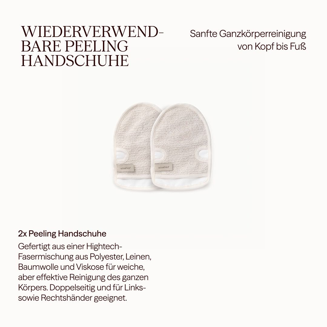 Wiederverwendbarer Peelinghandschuh für Peeling & Reinigung des ganzen Körpers