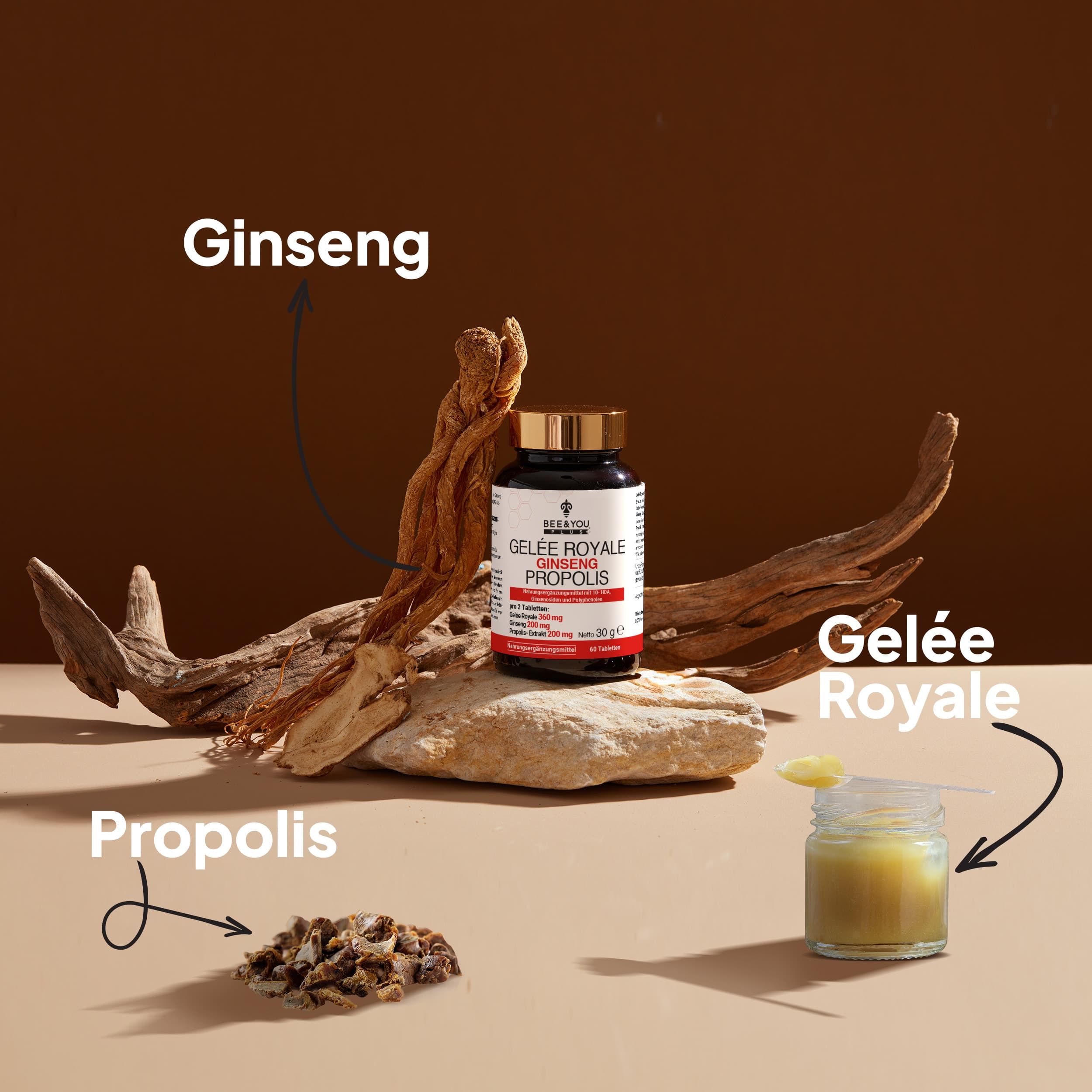 BEE&YOU Gelée Royal Ginseng Propolis Tabletten