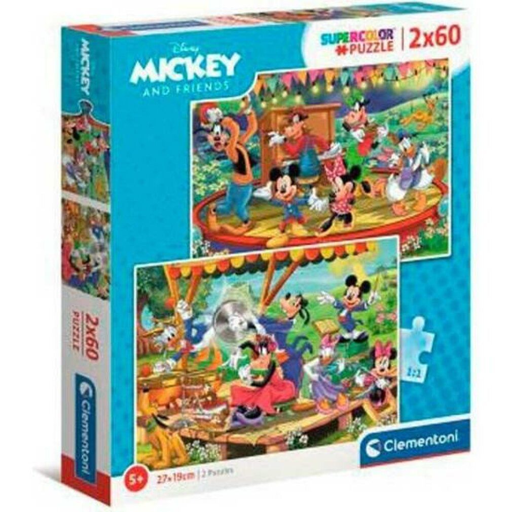 clementoni Puzzle Mickey und Freunde 2x60 Teile