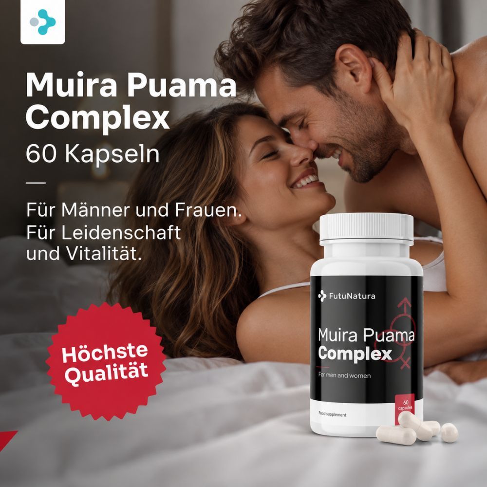 Flasche FutuNatura Muira Puama Complex und Paar. Höchste Qualität.
