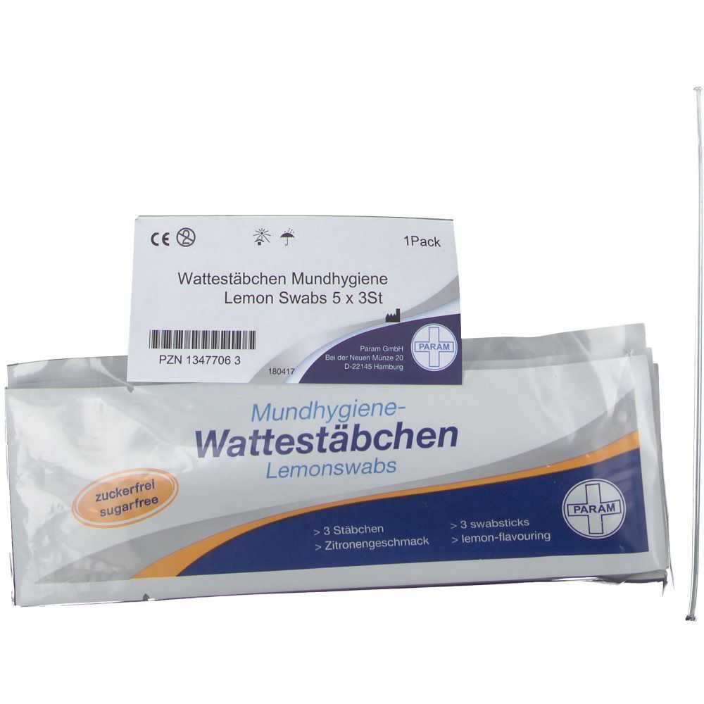 PARAM Mundpflegestäbchen Lemon Swabs